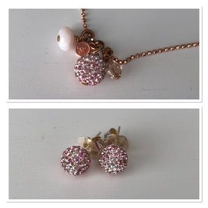Hillberg & Berk sparkle ball set pink champagne